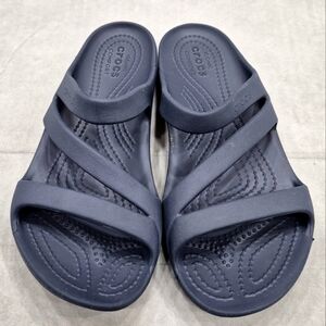 CROCS Women's Navy Strappy Sandals